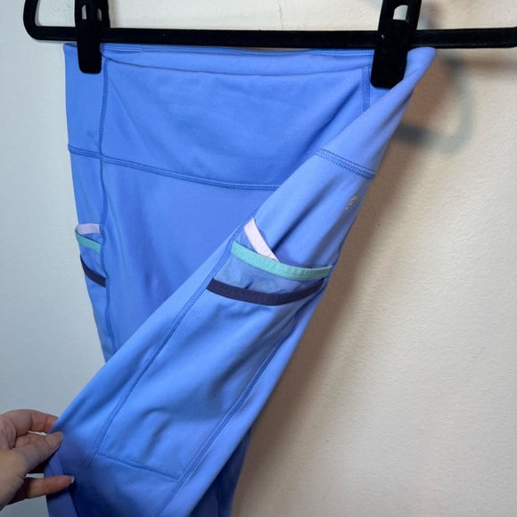 Fabletics Women's Trinity Motion 365 Leggings Blue Workout Pockets Stretch Small - Picture 5 of 12